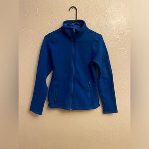 Patagonia Blue Ski Sweater with Stand-Up Collar